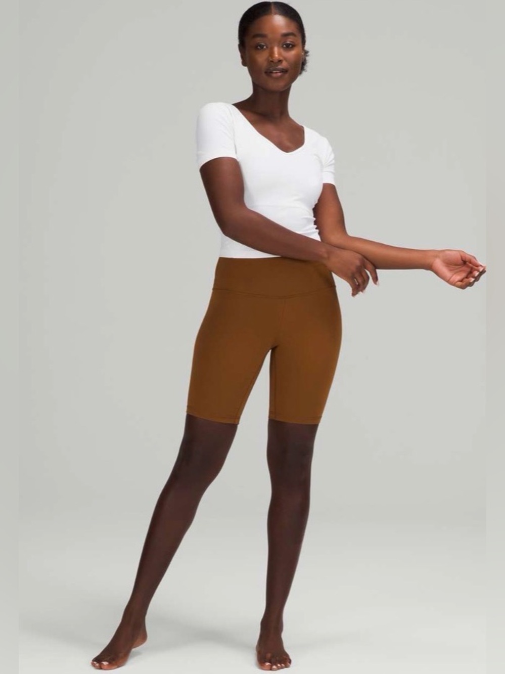 Lululemon| ‘Align’ Cropped Tee (White)